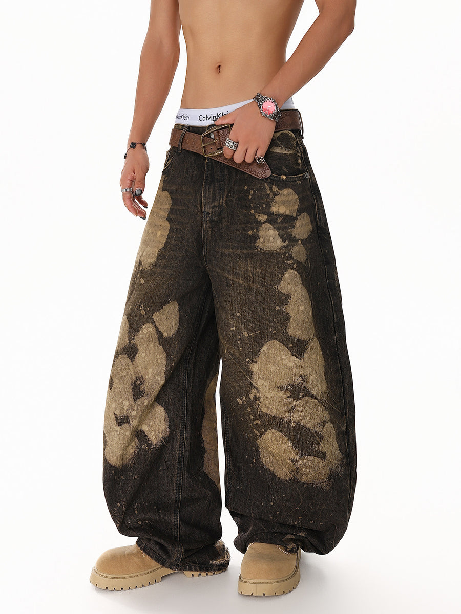 Ripped Tie-Dye Jeans
