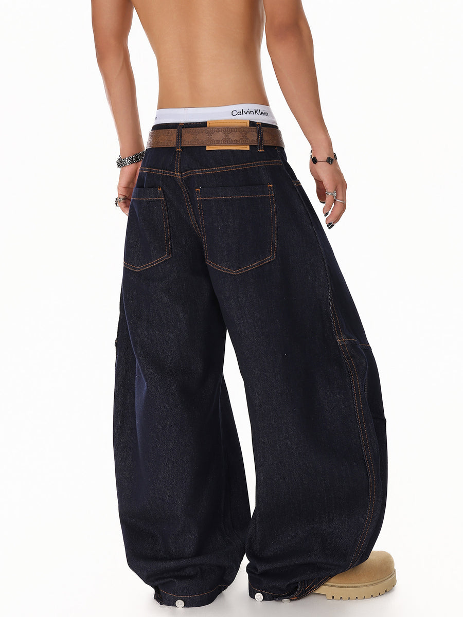 Vintage Deconstructed Scimitar Jeans