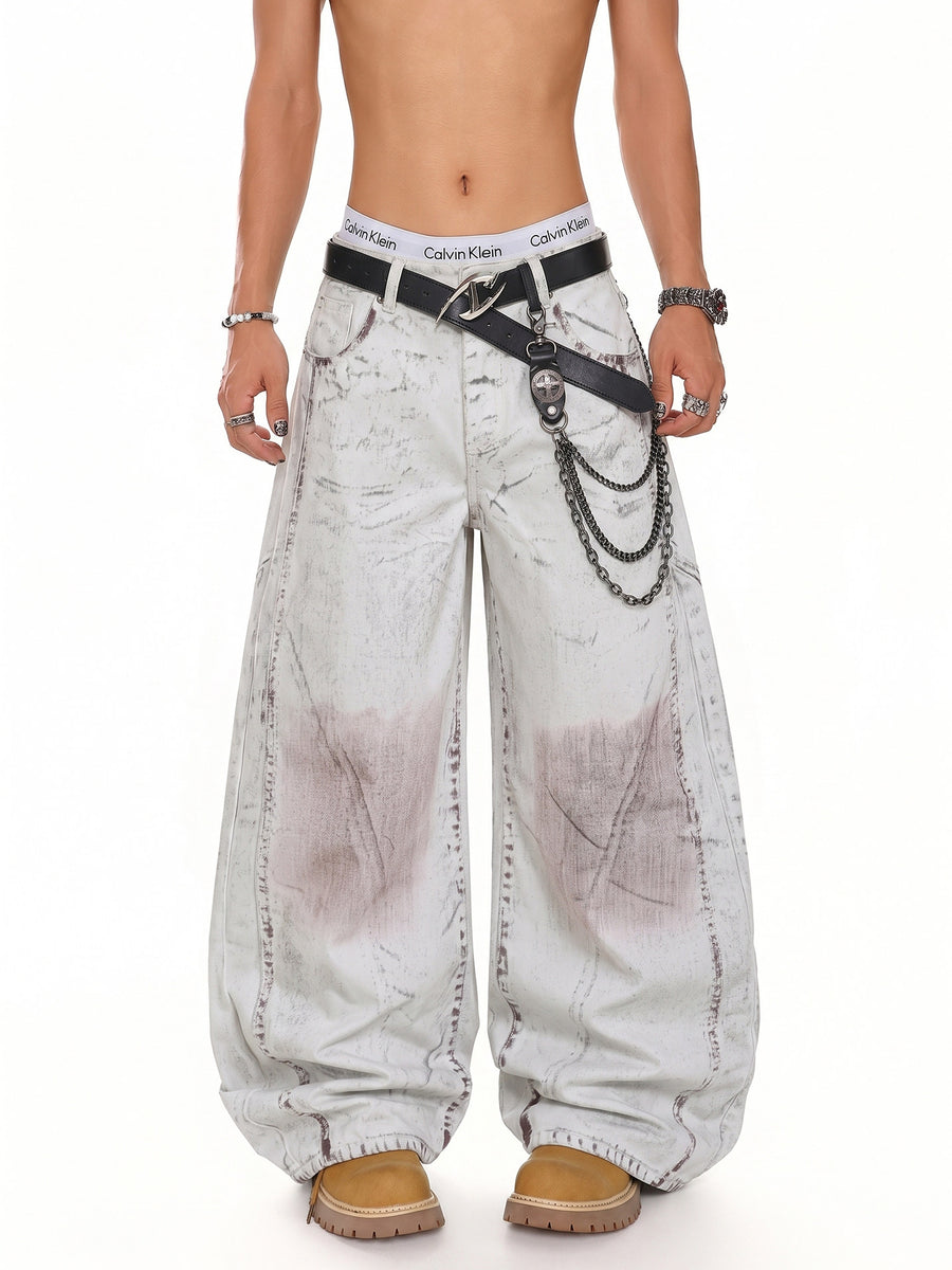 Color-Worn Wide Denim