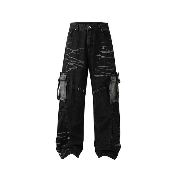 Urban Retro Charm Denim jeans—6227