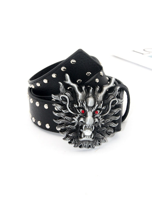 THETLSTUDIO Crack studded faucet alloy belt belt subculture style hiphop punk rock hip hop personality