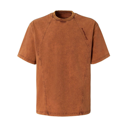 THETLSTUDIO EON 26 summer new spot American vintage mineral stir-fried structure silhouette short sleeve T-shirt for men