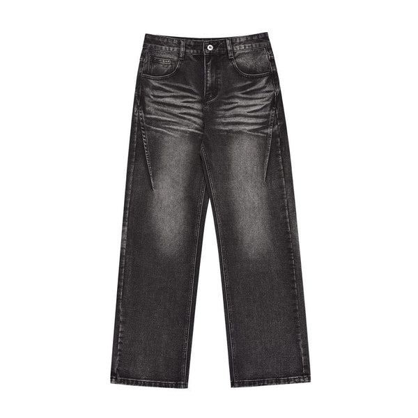 Fashion Wash Distressed Straight Jeans For Men