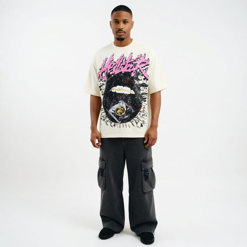 TALKLESSFASHION HELLSTAR All-Over Vintage T-Shirt