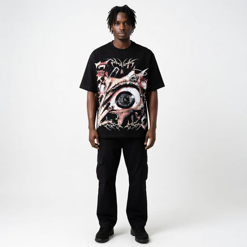 THETLSTUDIO HELLSTAR All-Over Vintage T-Shirt