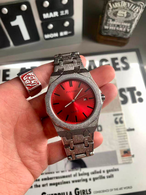 THETLSTUDIO New frosted silver watch