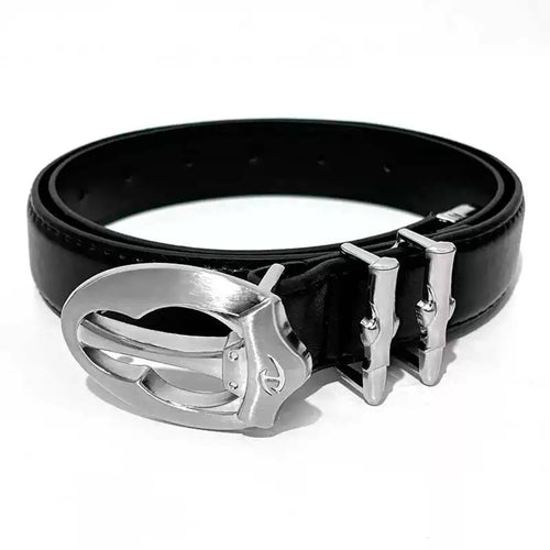 THETLSTUDIO PU leather (length 107 DirectionoflightSpecial-shaped dragon claw buckle design sense niche belt trousers accessories men's belt trouser belt
