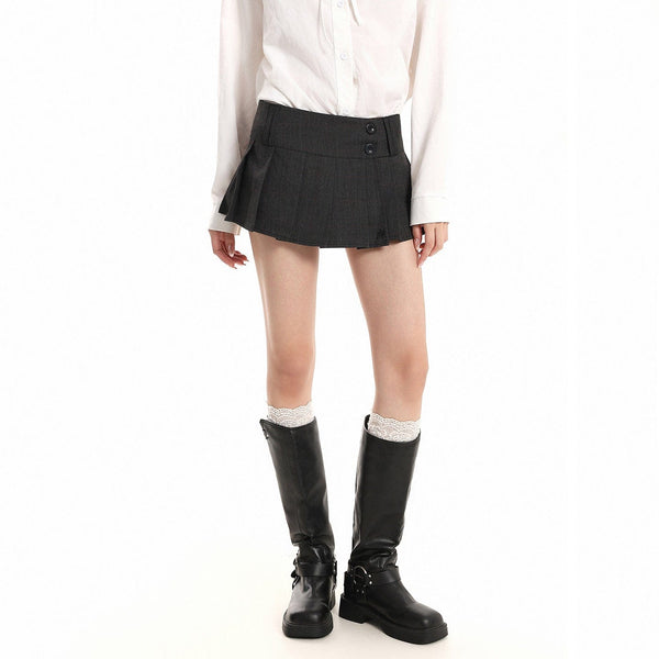 Slim Pleated Skirt