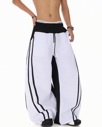 Patchwork Color Casual Pants