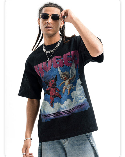 Heavy Small-Neckline Tee