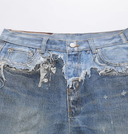Distressed Denim short