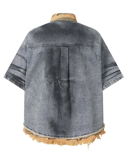 Earth Wash Raw Edge Denim Shirt