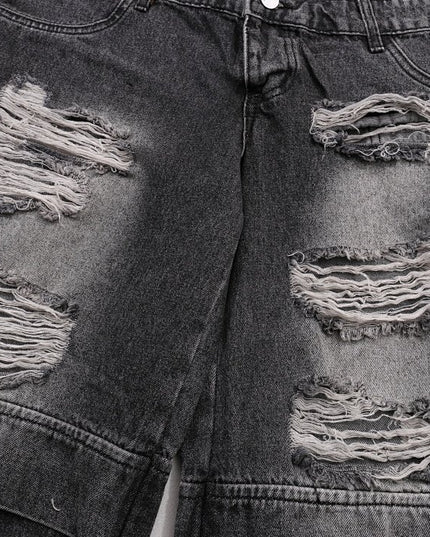 Double Waist Cropped Jeans