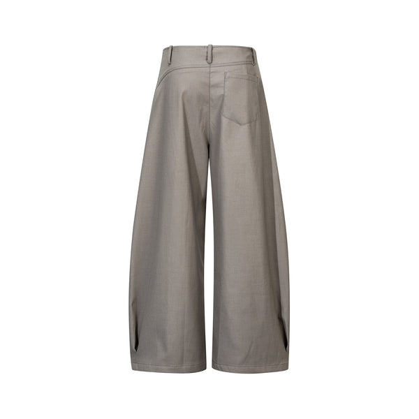 Curved Pleat Trousers