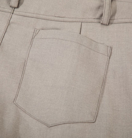 Curved Pleat Trousers