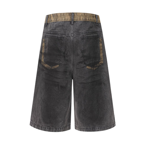 Wasteland Stained Denim Shorts