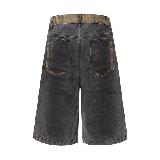 Wasteland Stained Denim Shorts