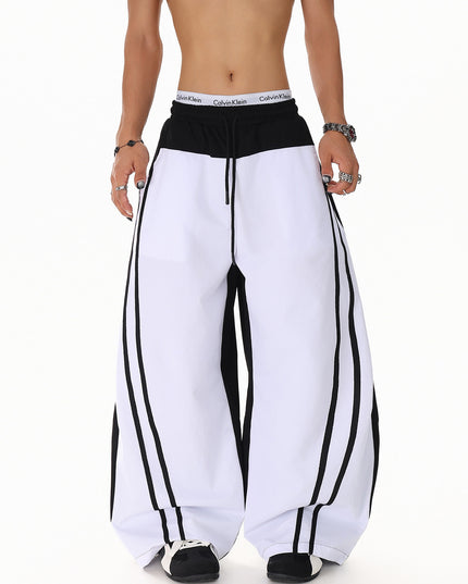 Patchwork Color Casual Pants