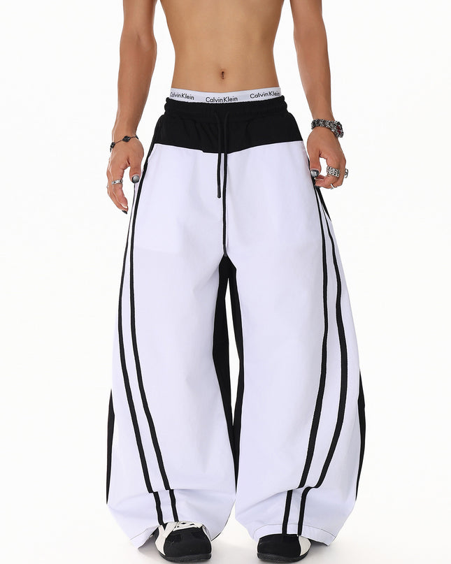 Patchwork Color Casual Pants