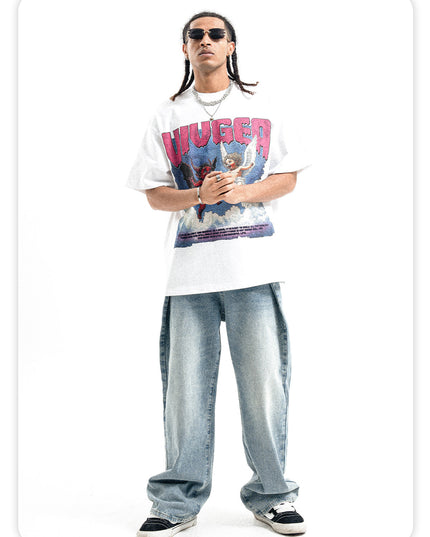 Heavy Small-Neckline Tee