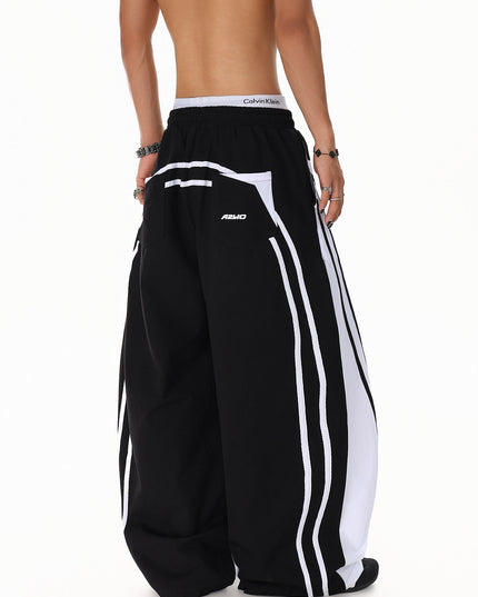 Patchwork Color Casual Pants