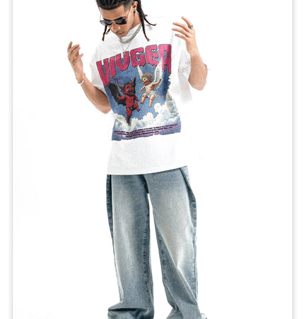 Heavy Small-Neckline Tee