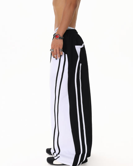 Patchwork Color Casual Pants