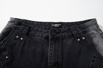 Gradient Deconstruction Scimitar Jeans