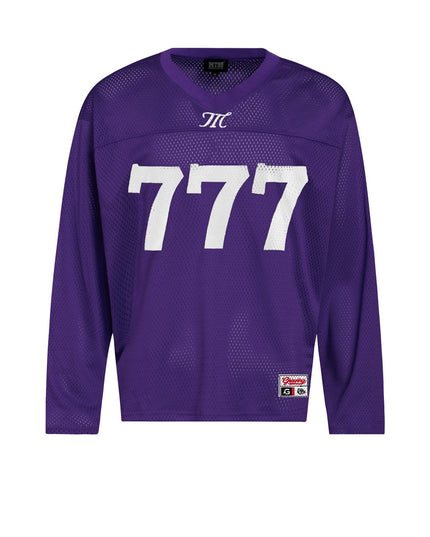 Mesh Cut-Out Mesh Jersey