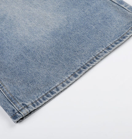 Patchwork Frayed Denim Shorts