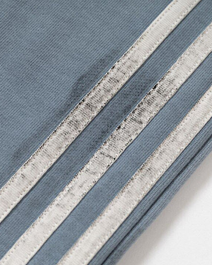 Ripped Striped Jeans