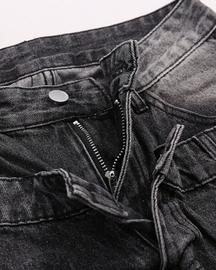 Double Waist Cropped Jeans