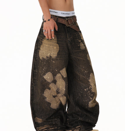 Ripped Tie-Dye Jeans