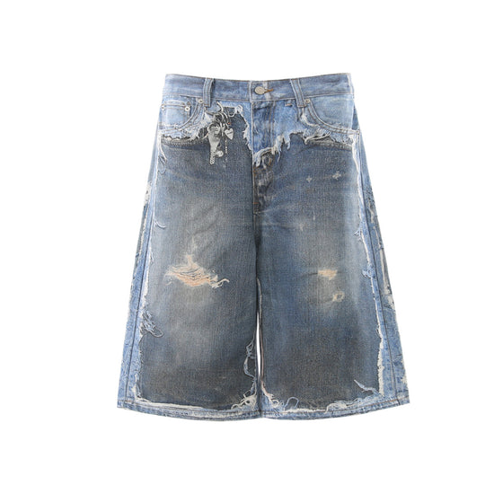 Distressed Denim short