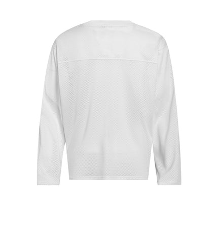 Mesh Cut-Out Mesh Jersey