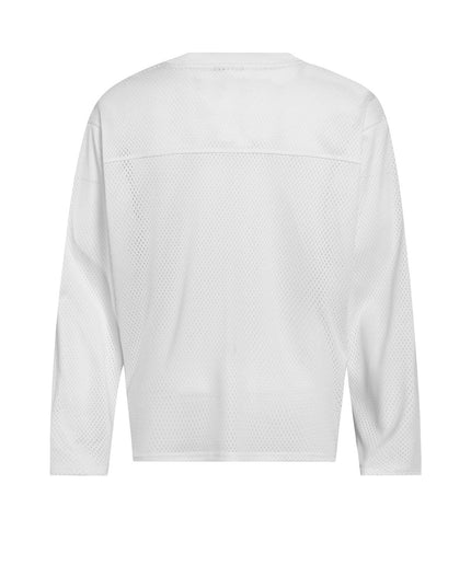 Mesh Cut-Out Mesh Jersey
