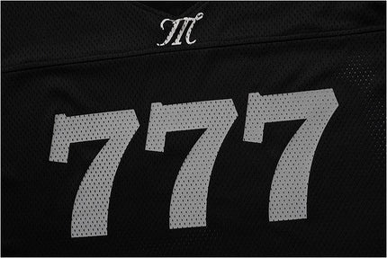 Mesh Cut-Out Mesh Jersey
