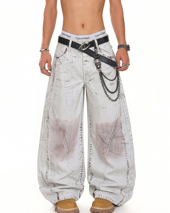 Color-Worn Wide Denim