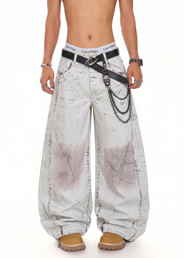 Color-Worn Wide Denim