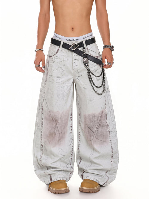 Color-Worn Wide Denim
