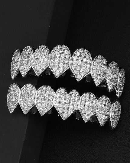 14K Gold-Plated 10-Tooth Grillz Set