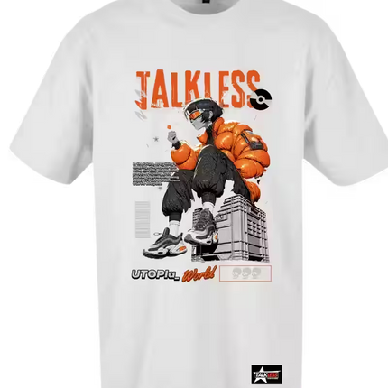 TALKLESSFASHION TALKLESS  unisex oversize T-Shirt Short sleeve streetwear