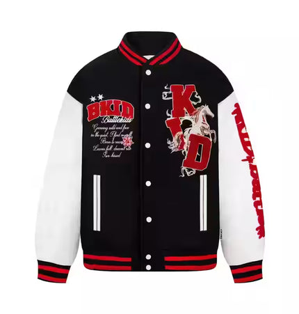 TALKLESSFASHION American Retro Baseball Jacket