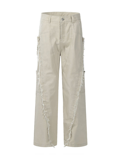 Mein Shop 0 Apricot / S American Retro Cleanfit Loose Heavy Industry Washed And Worn Overalls