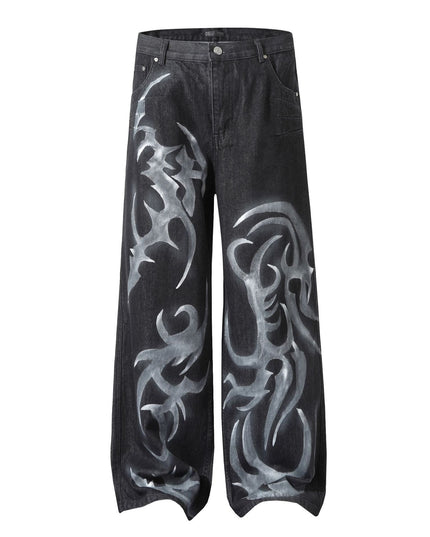 Mein Shop 0 Black / S Retro Street Partnern paint Jeans—8705
