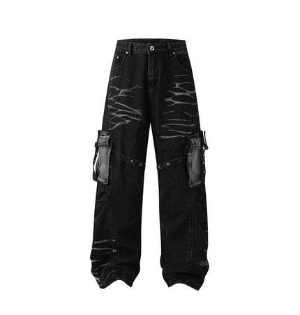Mein Shop 0 Black / S Urban Retro Charm Denim jeans—6227