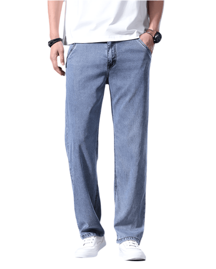 Mein Shop 0 Blue And Gray / 28 Lyocell Comfort Straight Jeans—9477