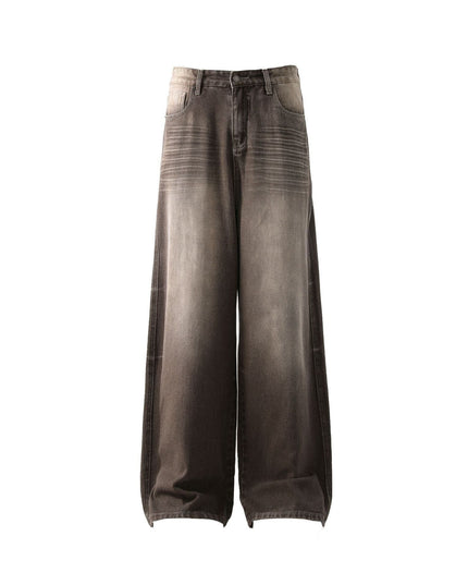 Mein Shop 0 Brown / S Retro washed Straight Jeans—9818