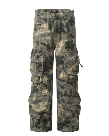 Mein Shop 0 Camouflage / S Mountain Outdoor Multi-pocket Workwear Tie-dye Camouflage Pants Men