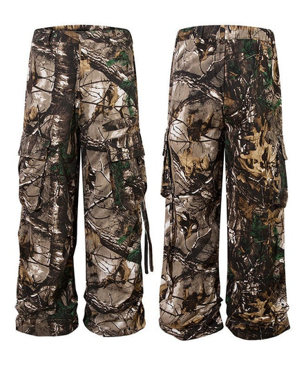Mein Shop 0 Camouflage / S Retro Style Branches Camouflage Cargo Pants
